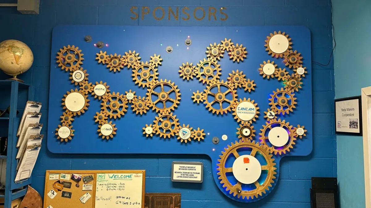 Interactive Gear Wall