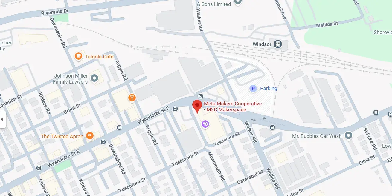 Map of 628 Monmouth Rd, Windsor, ON